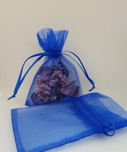Dark Blue Organza Bags