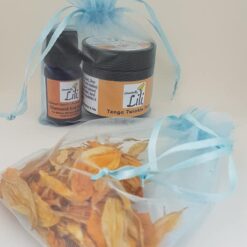 Blue Organza Bags Large
