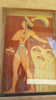 Prince of Lillies Fresco Knossos Palace Crete