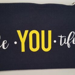 Navy Blue & Yellow Cosmetic Bag